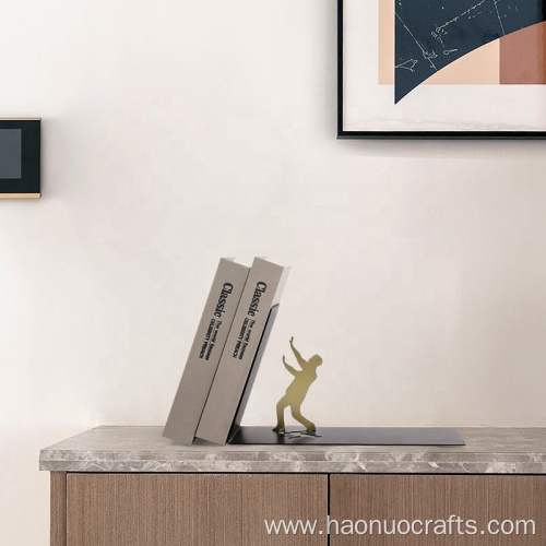 Abstract characters metal modern simple light luxury bookend